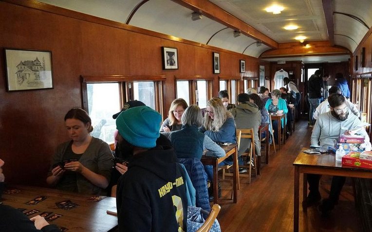 Tea, Games, and Nostalgia: Our Afternoon on a Historic Train Car"